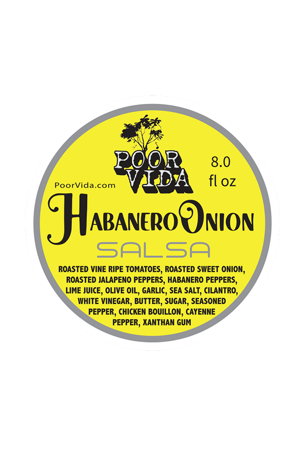 Habanero Onion Salsa Label