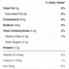 Prickly Pear Jalapeno Syrup Nutrition Facts