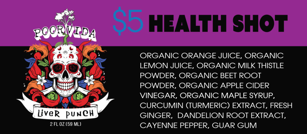 Poor Vida Liver Shot! Health Shot 6 Pack