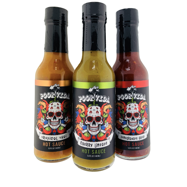 Triple Threat Bundle - 3 original sauces from Poor Vida