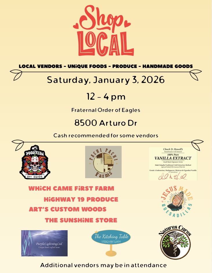 Shop Local event at Fraternal Order of Eagles Dallas